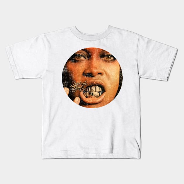 Erykah badu #16 Kids T-Shirt by katroxdesignshopart444